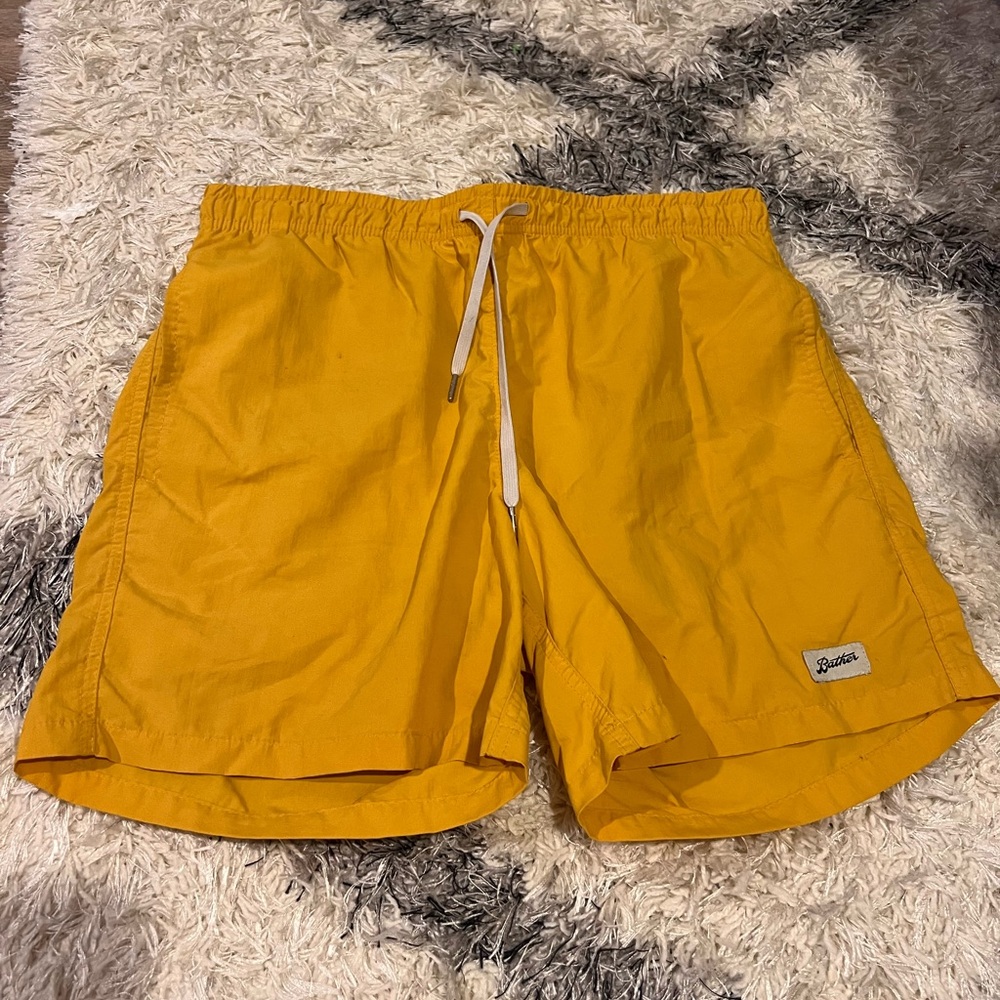 Men's Bather Swim Trunks Tangerine/Yello